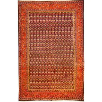 One Of The Kind Persian Museel Rug 10'9" X 7'0"